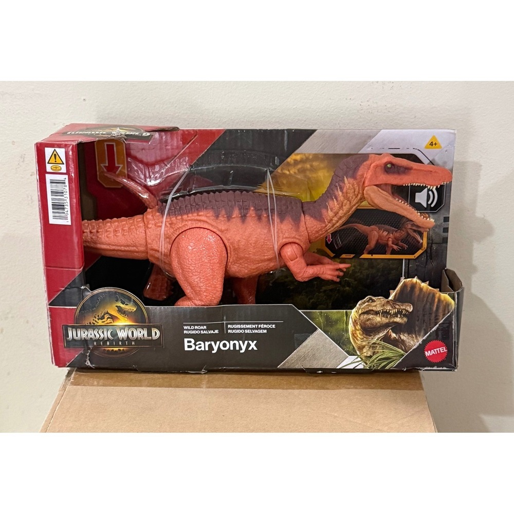 Jurassic World Rebirth Wild Roar BARYONYX Rare NEW